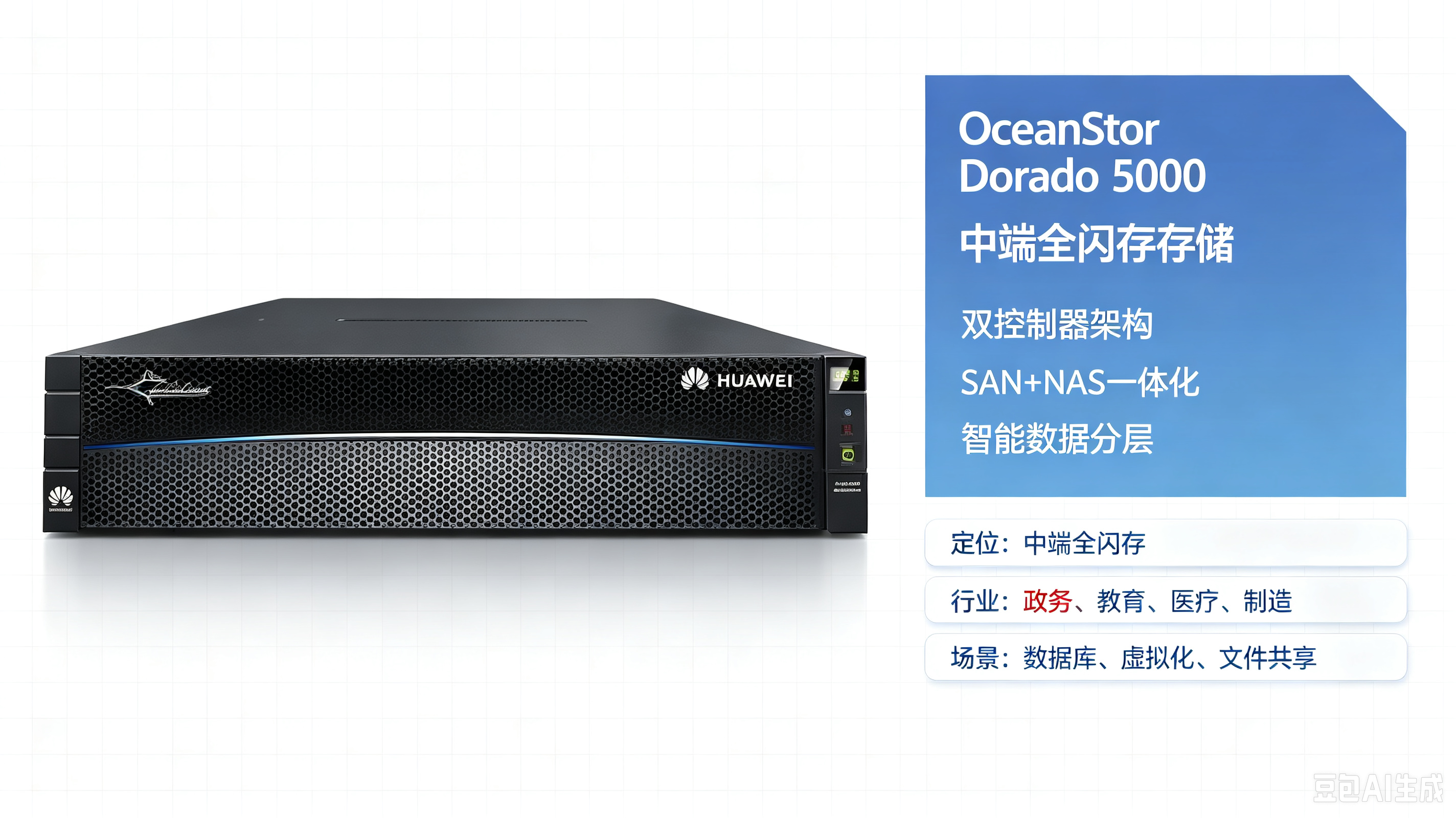 OceanStor Dorado 5000 中端全闪存存储